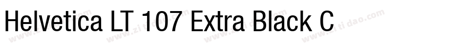 Helvetica LT 107 Extra Black Condensed字体转换